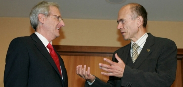 With Hungarian President Dr. Solyom (October 2005)