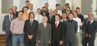 Z veslaško reprezentanco Slovenije (Ljubljana, 06.09.2005)