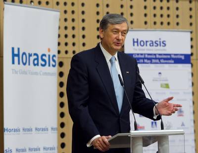 The President of the Republic of Slovenia, Dr Danilo Trk, attends the Global Russia Business Meeting (photo: Stanko Gruden/STA)