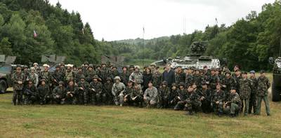 President of the Republic of Slovenia and Commander-in-Chief of the Slovenian Armed Forces, Dr Danilo Trk, attends the training of members of the 14th Slovenian ISAF Mission Contingent prior to their secondment to the ISAF operation in Afghanistan (photo: Tina Kosec/STA)
