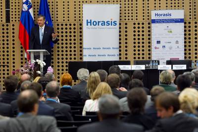 The President of the Republic of Slovenia, Dr Danilo Trk, attends the Global Russia Business Meeting (photo: Stanko Gruden/STA)
