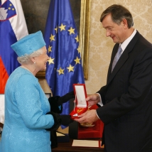 President Dr Danilo T�rk meets Her Majesty Queen Elizabeth II (FA BOBO)