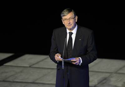 The President of the Republic, Dr Danilo T�rk, attends the opening ceremony of the World Rowing Championship Bled 2011 (photo: Neboj�a Teji�/STA)