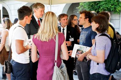 President of the Republic of Slovenia, Dr Danilo Trk, hosted a reception for the participants of the first conference of young Slovenian researchers, postgraduate and undergraduate students from Slovenia and abroad (photo: Stanko Gruden/STA)
