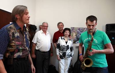 President of Slovenia, Danilo T�rk, and his wife, Barbara Mikli� T�rk, attend the International music workshop and Jazzinty Festival (photo: Tina Kosec/STA)