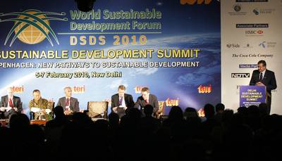 Slovenian President, Dr Danilo Trk, attends the 10th Delhi Sustainable Development Summit (photo: Tina Kosec/STA)