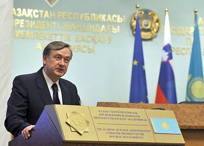 Lecture by Dr Danilo Trk, President of the Republic of Slovenia, at the Academy of Public Administration in Astana (FA BOBO)