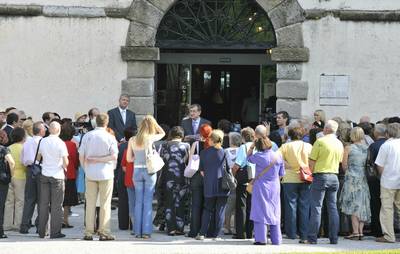 President Trk opens the exhibition “Hidden Faces of Alexandria – school sisters and Alexandrian women“ at Kromberk Castle (FA BOBO)