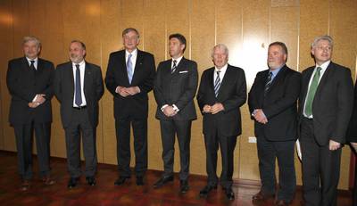 Meeting of the President of the Republic of Slovenia, Dr Danilo T�rk, with representatives of organisations of the Slovenian national community in Italy (photo: Tina Kosec/STA)
