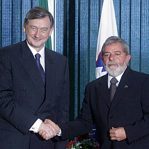 President of the Republic of Slovenia, Dr Danilo T�rk, meets the President of the Federative Republic of Brazil, Luiz In�cio Lula da Silva (FA BOBO)