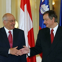 Meeting between the President of the Republic of Slovenia and the President of the Swiss Confederation