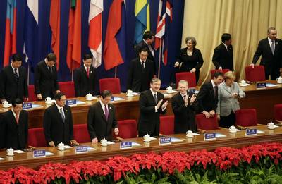 The President of the Republic of Slovenia, Dr Danilo Trk, attending the 7th Asia-Europe Summit opening ceremony (FA BOBO)