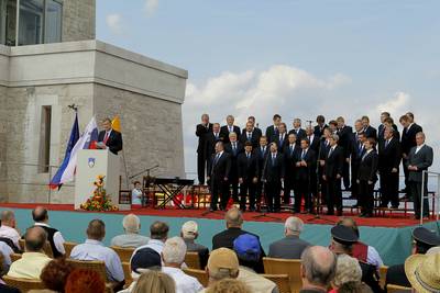 President of the Republic of Slovenia, Dr Danilo Trk, attended the All-Slovenian Meeting for Peace on the occasion of the International Day of Peace (photo: Daniel Novakovi/STA)