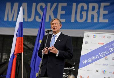 Predsednik republike dr. Danilo Trk se je udeleil odprtja Majskih iger 2012 (foto: Neboja Teji/STA)