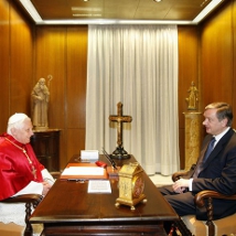 Sreanje s papeem Benediktom XVI. (6. februar 2008)