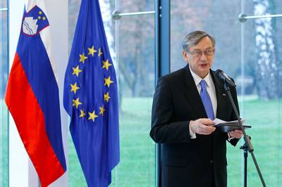 Predsednik republike dr. Danilo Trk in soproga Barbara Mikli Trk sta ob svetovnem dnevu invalidov priredila sprejem za predstavnike invalidskih organizacij (foto: Stanko Gruden/STA)