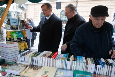 Predsednik republike dr. Danilo Trk se je udeleil slavnostnega odprtja 17. slovenskih dnevov knjige (foto: Stanko Gruden/STA)
