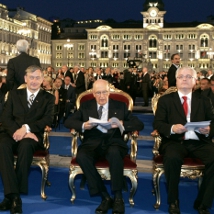 Zgodovinsko sreanje treh predsednikov v Trstu (13. julij 2010)