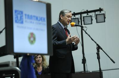 Predsednik republike dr. Danilo Trk se je udeleil slovesnosti ob 20. obletnici podjetja Tratnjek (foto: Neboja Teji/STA)