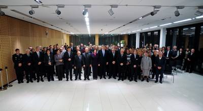 Predsednik republike dr. Danilo Trk je priredil sprejem za svojce padlih pripadnikov Teritorialne obrambe Republike Slovenije, Ministrstva za notranje zadeve in civilnih rtev ter za ranjene v vojni za Slovenijo (foto: Neboja Teji/STA)