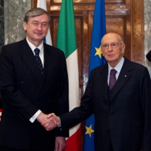 Dravniki obisk predsednika v Italiji (17. januar 2011)