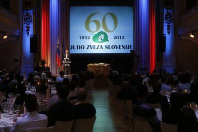 Predsednik republike dr. Danilo Trk se je udeleil slovesnosti ob 60. obletnici Judo zveze Slovenije (foto: Stanko Gruden/STA)