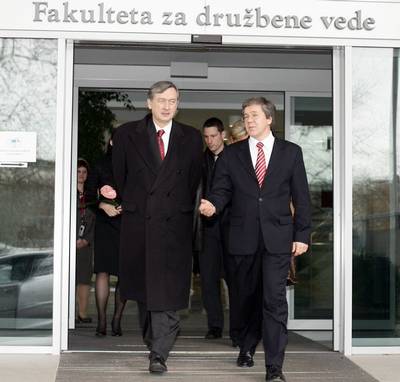 6. 3. 2008, Ljubljana: Predsednik dr. Danilo Türk se je udeležil prve mednarodne simulacije delovanja Generalne skupščine ZN, ki poteka na FDV (FA BOBO)