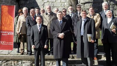 19. 3. 2008, Rašica: Predsednik republike dr. Danilo Türk je vodil 2. sejo Častnega odbora za počastitev 500. obletnice rojstva Primoža Trubarja (FA BOBO)
