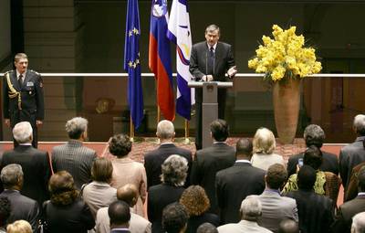 17. 3. 2008, Ljubljana: Predsednik republike dr. Danilo Türk je sprejel udeležence skupne parlamentarne skupščine med Evropsko unijo ter državami Afrike, Karibov in Pacifika (FA BOBO)