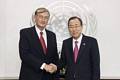 Sreanje z generalnim sekretarjem OZN Ban Ki-moonom