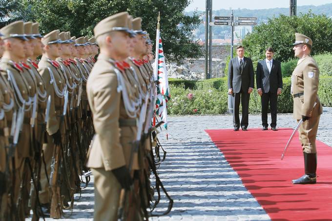 The President of the Republic of Slovenia, Borut Pahor, is paying an official visit to Hungary