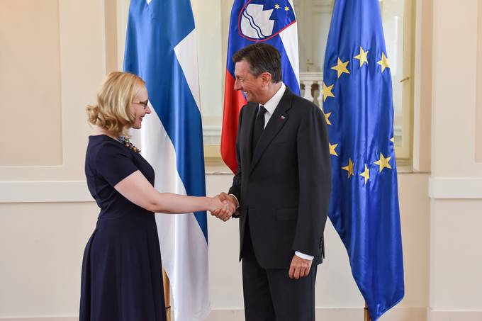 President Pahor receives Finnish Parliament Speaker