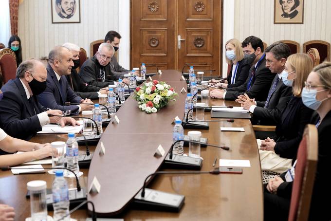 President Pahor and Bulgarian President Radev discuss a compromise solution between Bulgaria and North Macedonia