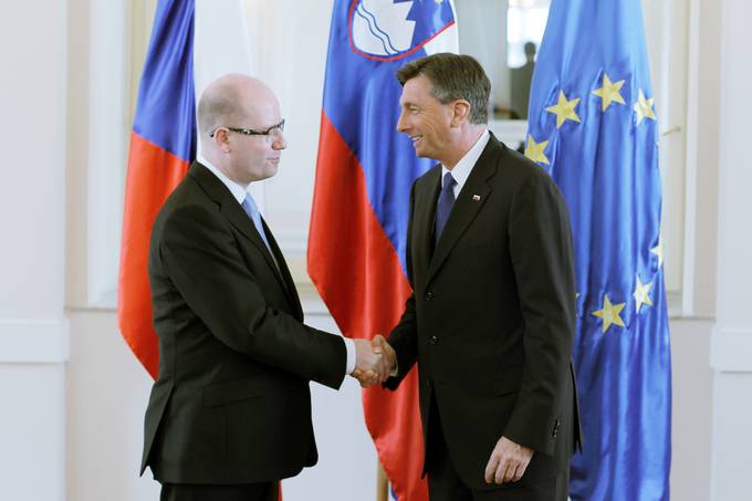 President Pahor receives Czech Prime Minister Bohuslav Sobotka