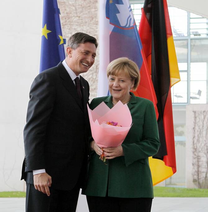 President Borut Pahor and Chancellor Angela Merkel