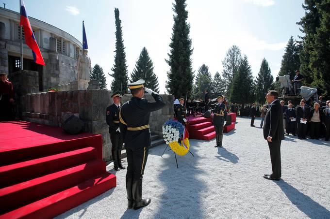 President of the Republic Borut Pahor at the national commemoration in memory of the victims on the 100th anniversary of the outbreak of the First World War