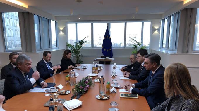 President Pahor in Brussels - with Tajani