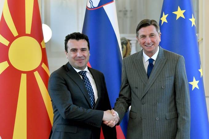 President Pahor receives Zoran Zaev, Prime Minister of North Macedonia