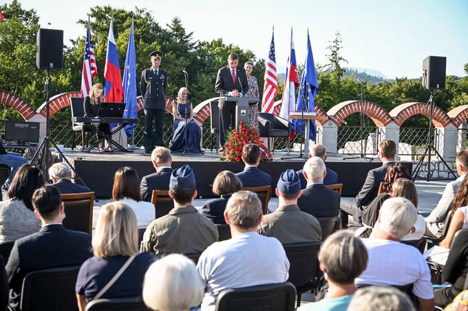 President Pahor as keynote speaker at traditional ceremony for Slovenian-American Friendship Day in Andra nad Polzelo