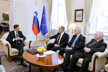 Predsednik republike je sprejel ruskega zunanjega ministra Lavrova