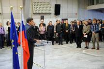 Predsednik Republike Slovenije Borut Pahor je v Cankarjevem domu otvoril razstavo 