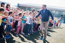 Predsednik Pahor se je udeleil Mini olimpijade v portnem centru Ajdovina