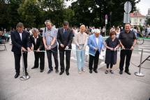Predsednik Republike Slovenije Borut Pahor se je udeleil odprtja spomenika, posveenega 100. obletnici prikljuitve Prekmurja in zdruitve prekmurskih Slovencev z matinim narodom