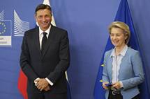 Predsednik Pahor in predsednica Evropske komisije von der Leyen odkrito in vsebinsko o prihajajoem slovenskem predsedovanju Svetu EU