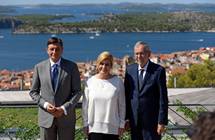 Trilateralno sreanje predsednikov Slovenije, Avstrije in Hrvake v ibeniku