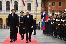 Predsednik Pahor in gospa Pear na uradnem obisku v Sloveniji gostita predsednika Republike Bolgarije Radeva s soprogo