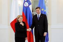 Predsednik Pahor na uradnem obisku gosti predsednico Republike Malte Mario Luiso Coleiro Preca