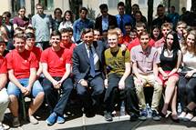 Predsednik republike Borut Pahor z mladimi v Mariboru: 