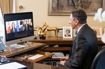 Predsednik Pahor se je po video povezavi pogovarjal s predsednico Moldavije Maio Sandu