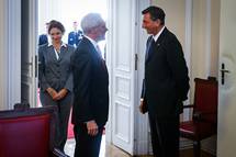 Predsednik republike Borut Pahor sprejel ministra za vojno mornarico ZDA Raya Mabusa